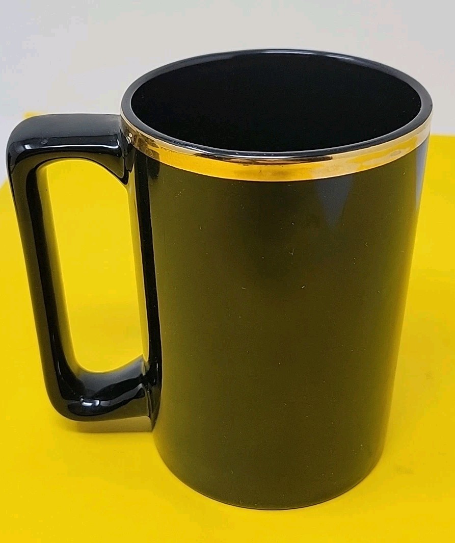 Overland Park Bank Black Coffee Mug Kansas KS Banking Financial Promo RARE