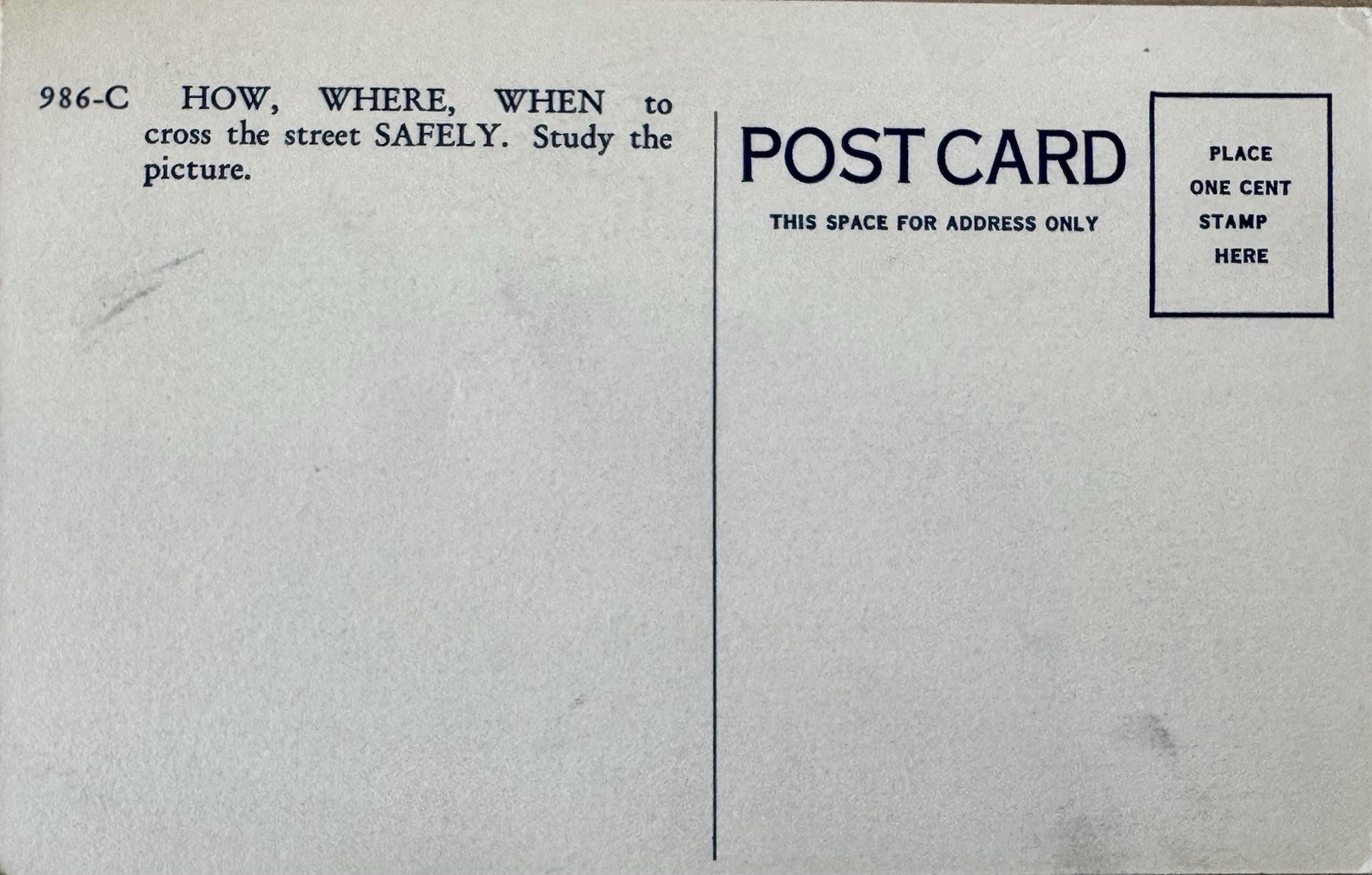 Maryland Casualty Safety Education 1940s Weishampel 986C Postcard
