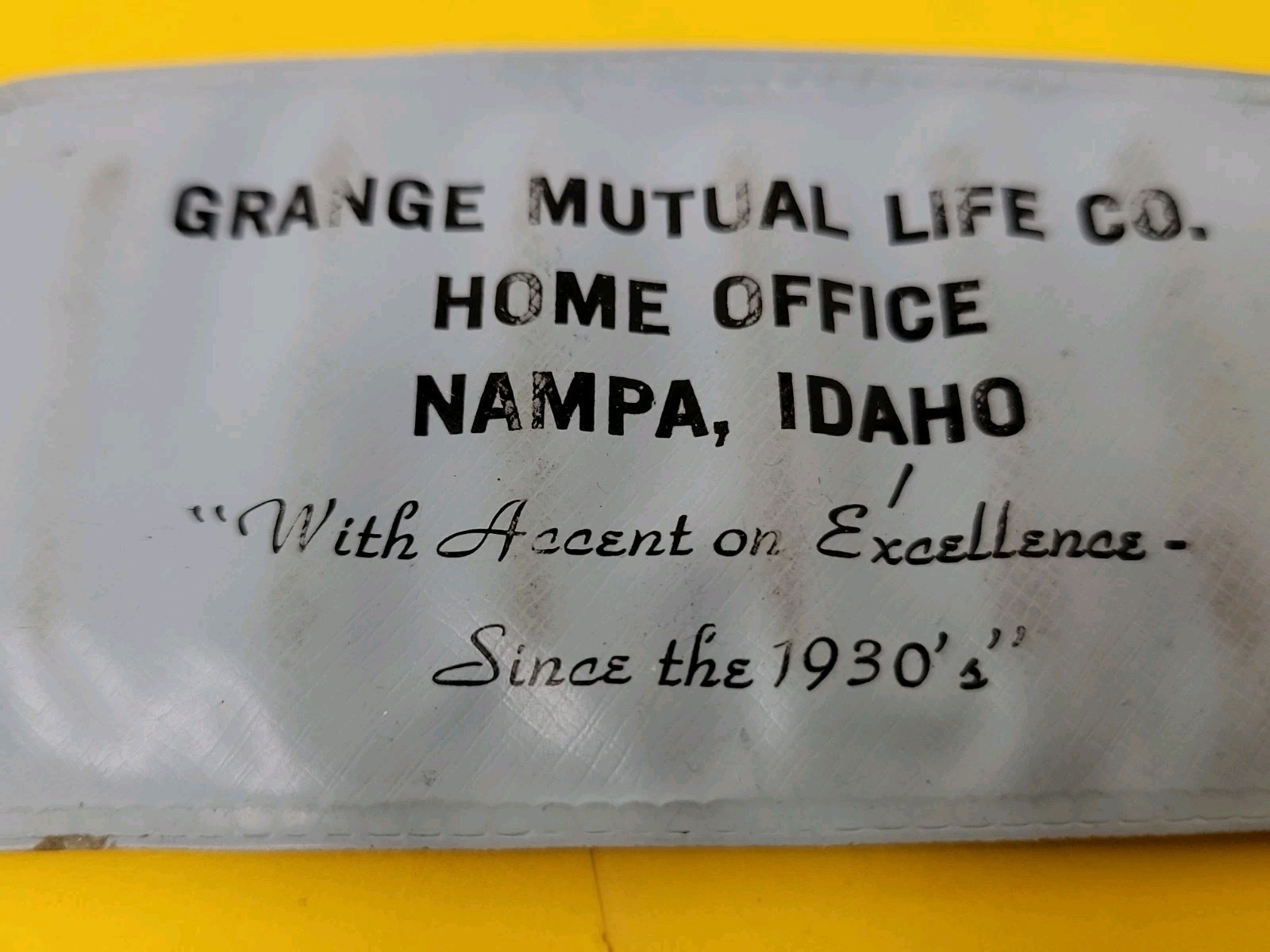 2 Vintage Grange Mutual Insurance Nampa Idaho Sewing Kit Travel Advertising RARE