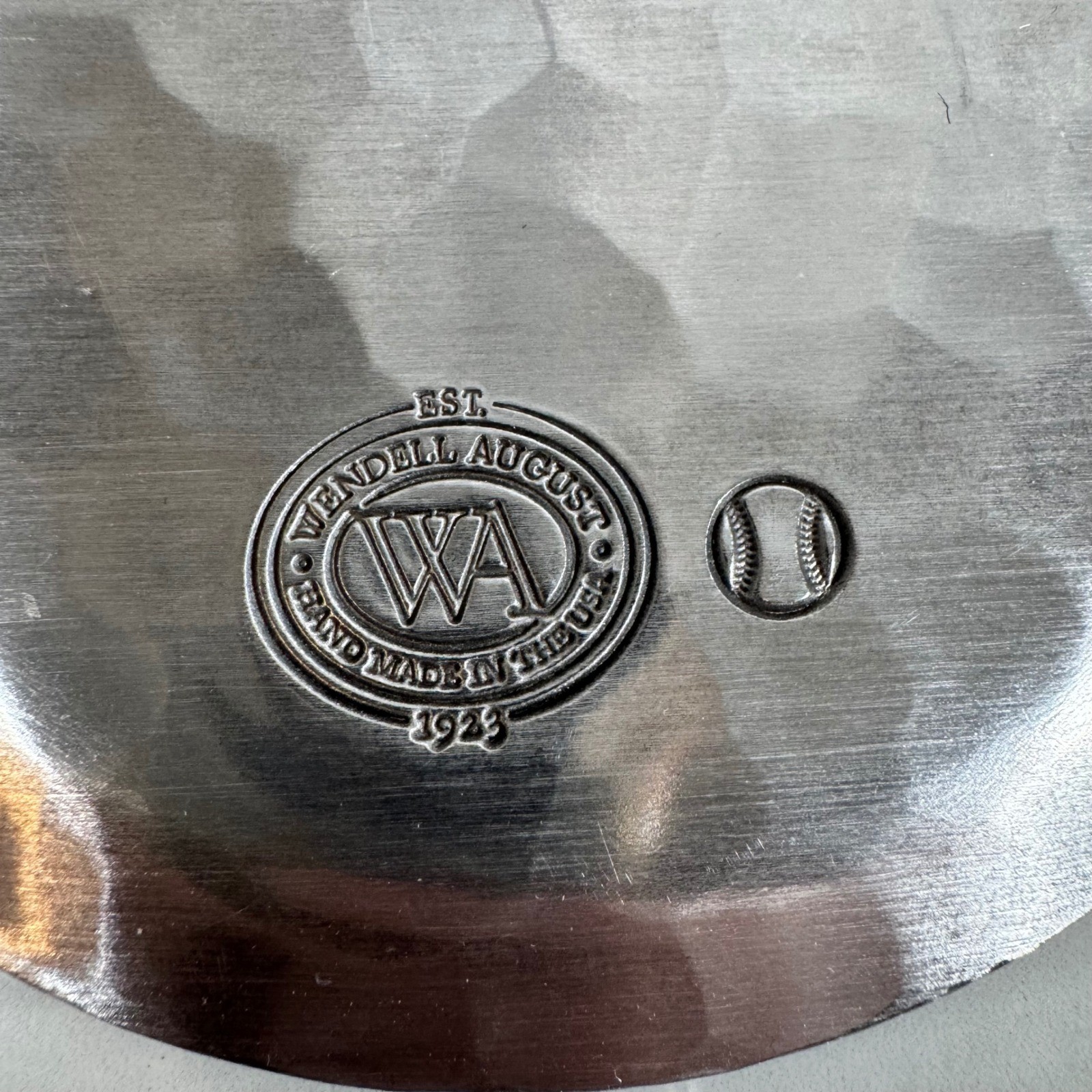 Hamlin Bank and Trust 150 Years Hammered Aluminum Trinket Dish Wendell August