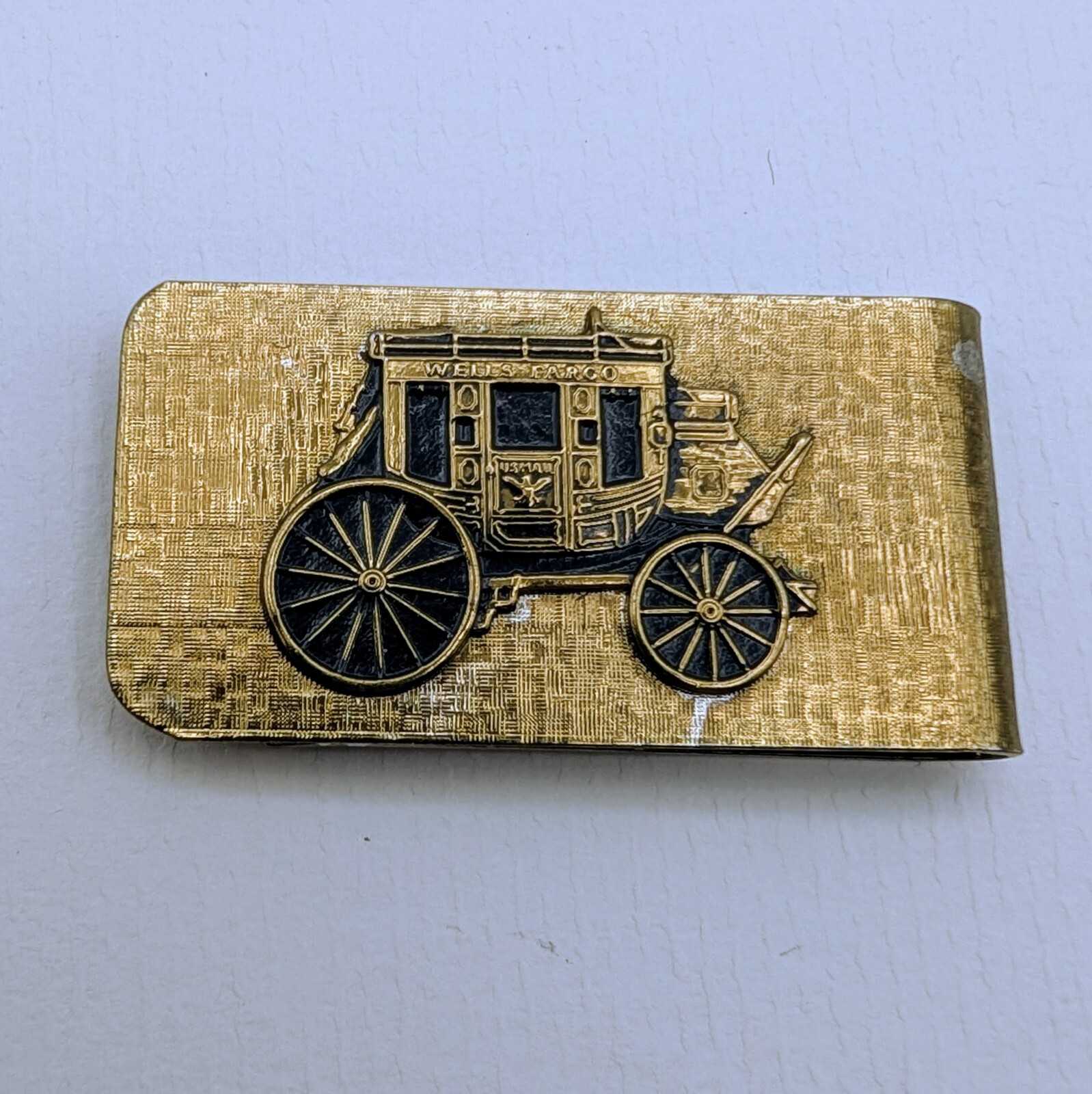 Vintage Wells Fargo Men’s Accessory Lot Cufflink, Tie Bar, Money Clip, Key Chain