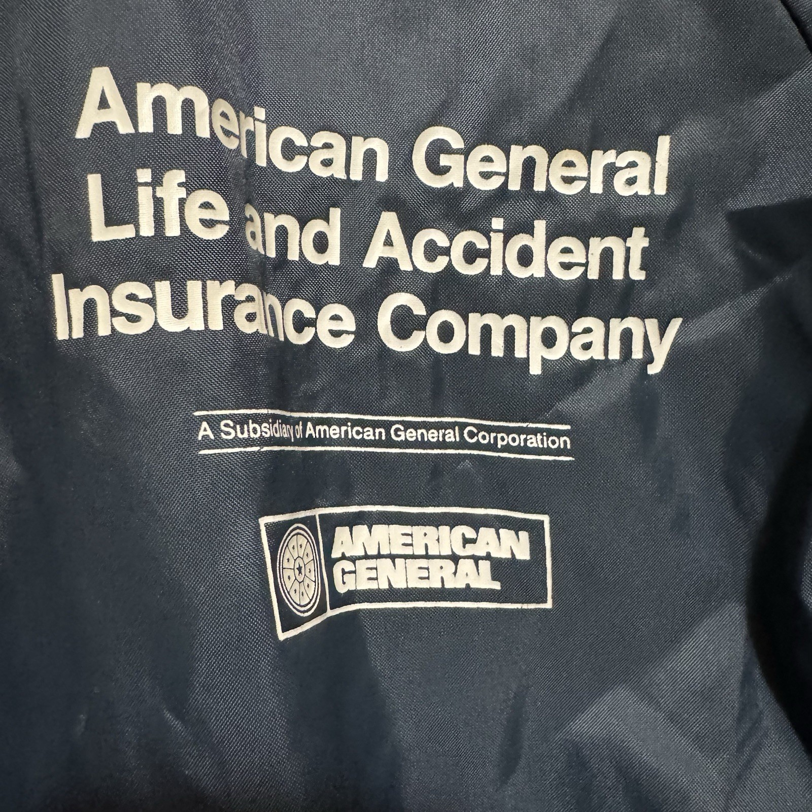 American General Life And Accident Insurance Company Jacket Blue 1960s Vtg