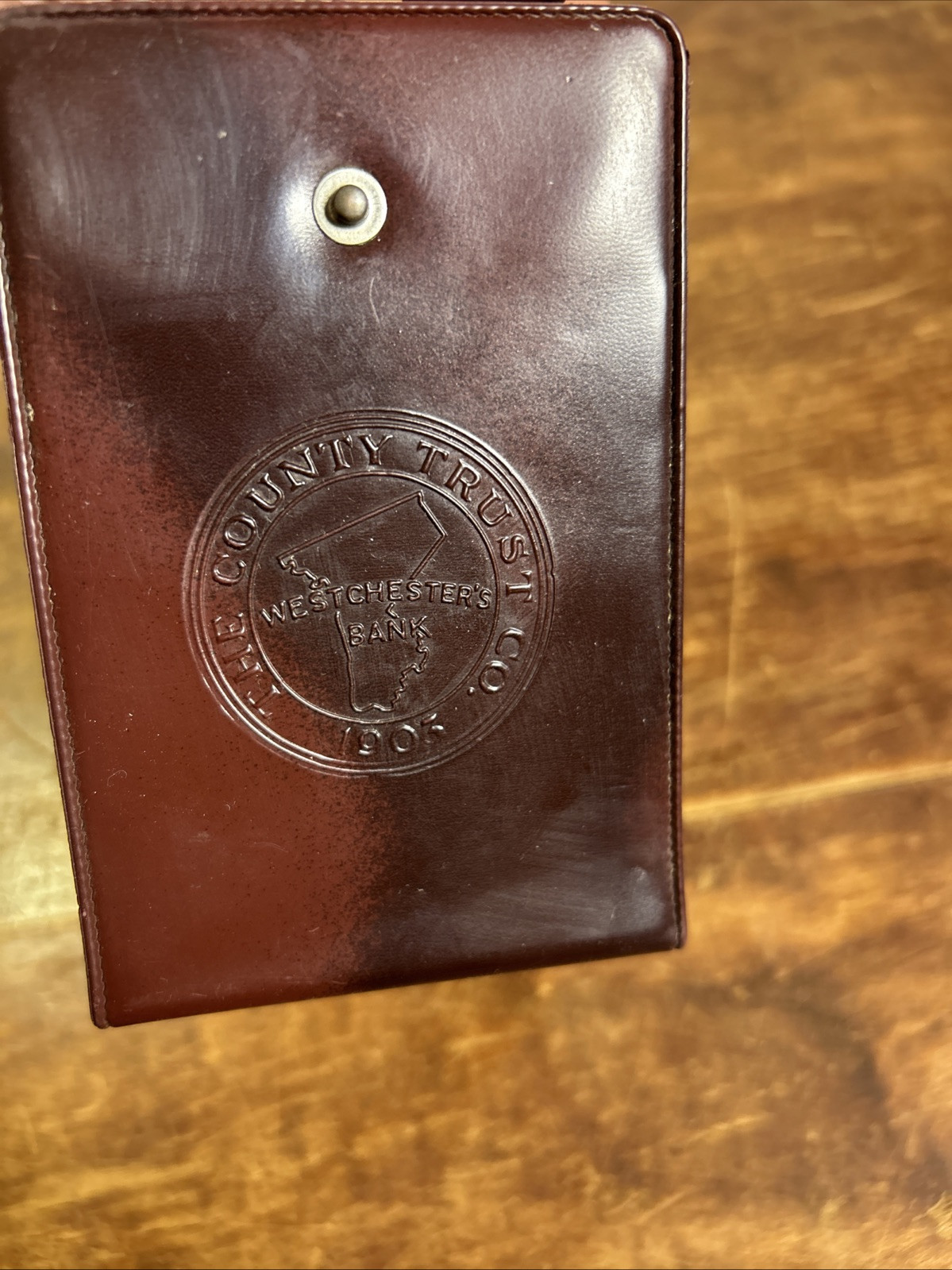 VTG The County Trust Co West Chester’s Bank Advertising Folder Card Holder Vinyl