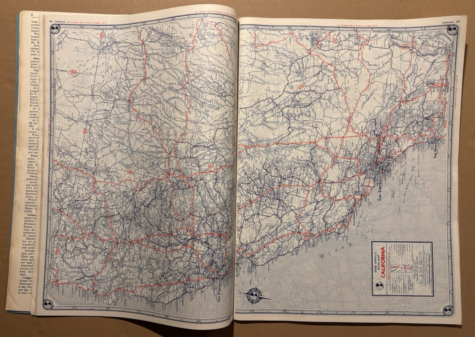 VTG 1939 State Farm Insurance Rand McNally 12″ x 16″ Road Atlas – Printed in USA