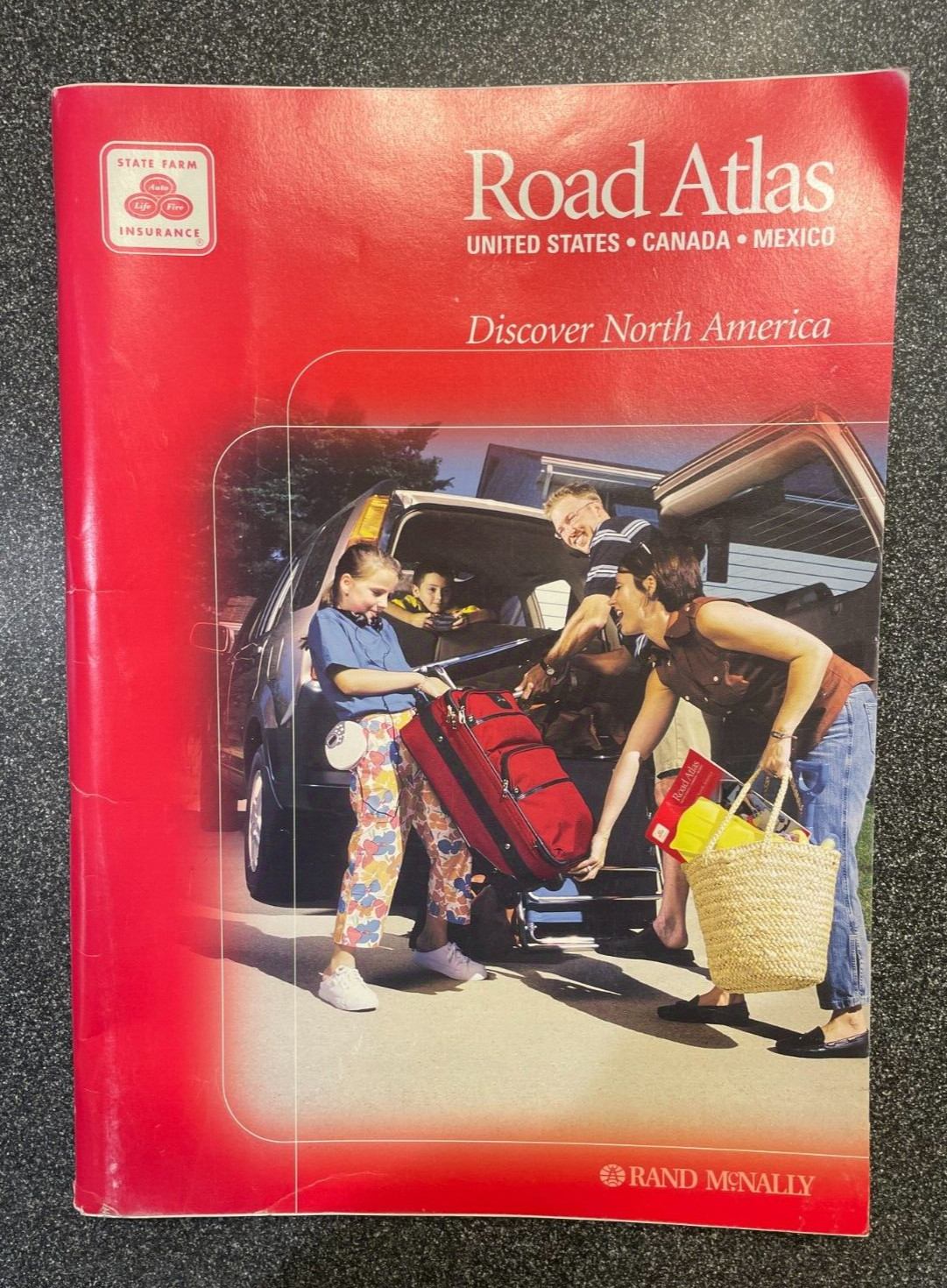 Vintage 2004 State Farm Rand McNally Road Atlas – 140+ pages – 11″ x 14″ size