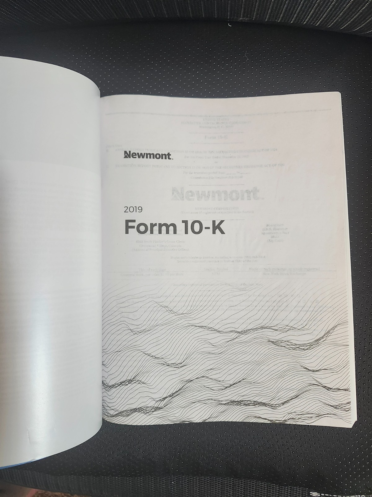 2019 Newmont Mining Annual Report and Form 10-K.
