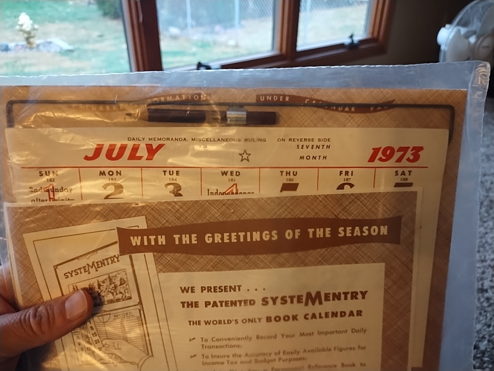 Vtg 1973 Farmers Savings Bank Calendar Grundy Center Holland Iowa New in Plastic