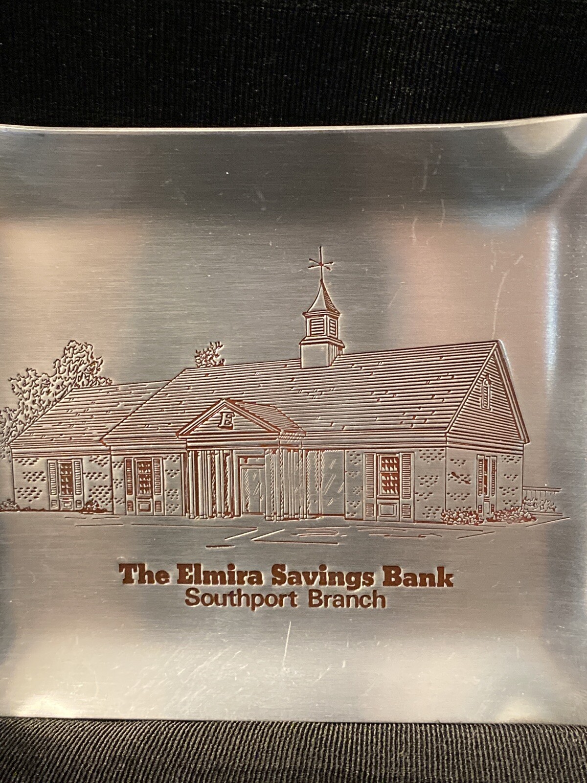 elmira savings bank trinket dish Advertising