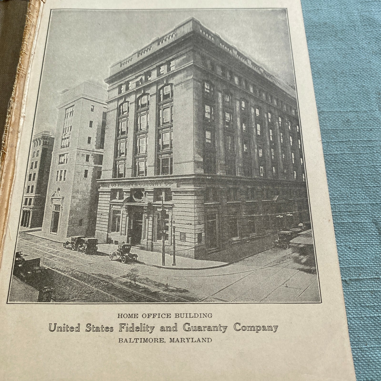 United States Fidelity & Guaranty Co 1923 Yearbook Dallas TX Baltimore MD Office