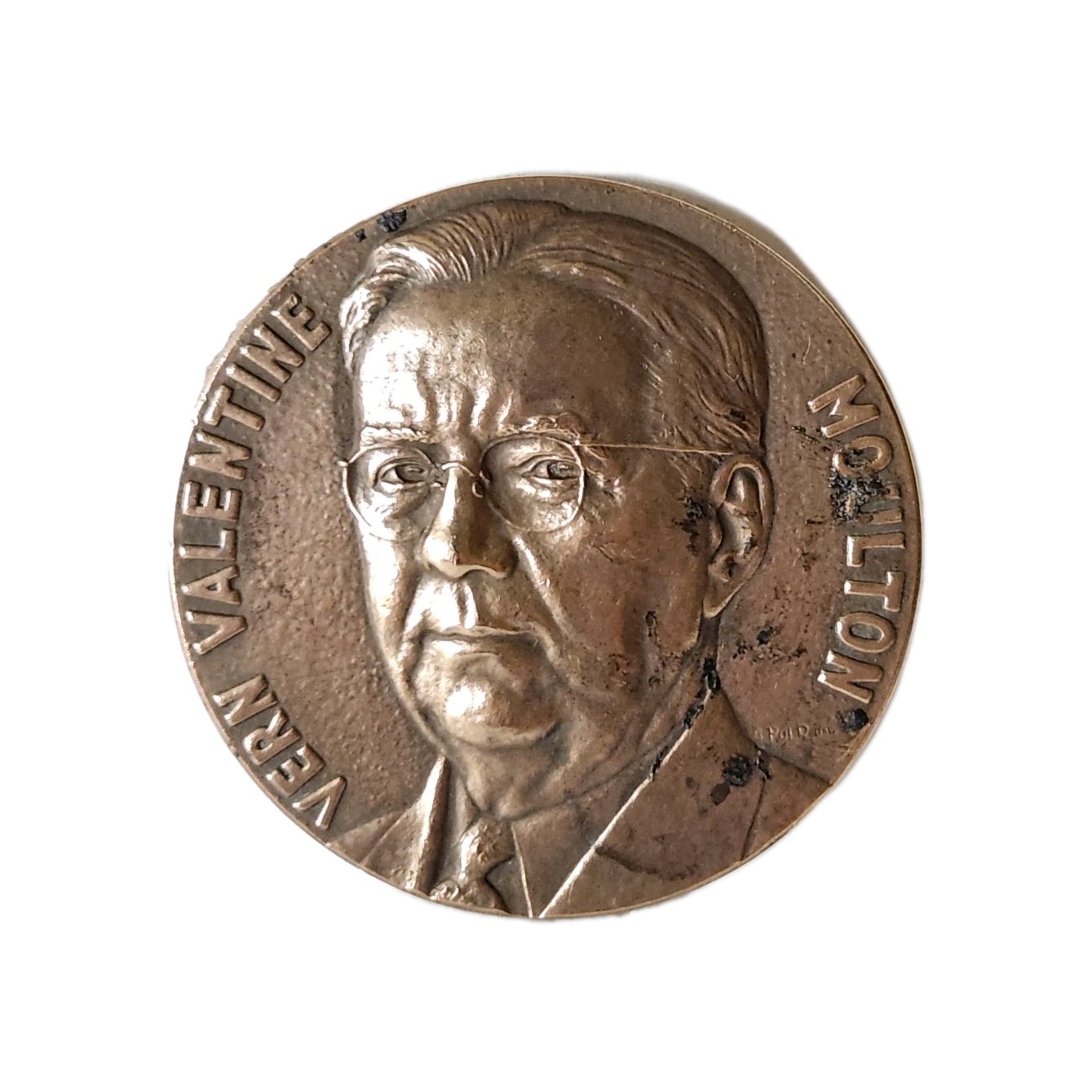1955 AUTO OWNERS INSURANCE 75th Birthday VERN Valentine MOULTON Coin TOKEN