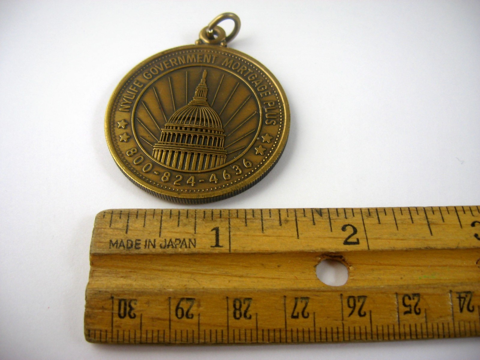 Vintage NYLIFE New York Life Medal US Capitol Government Mortgage Plus Token Fob