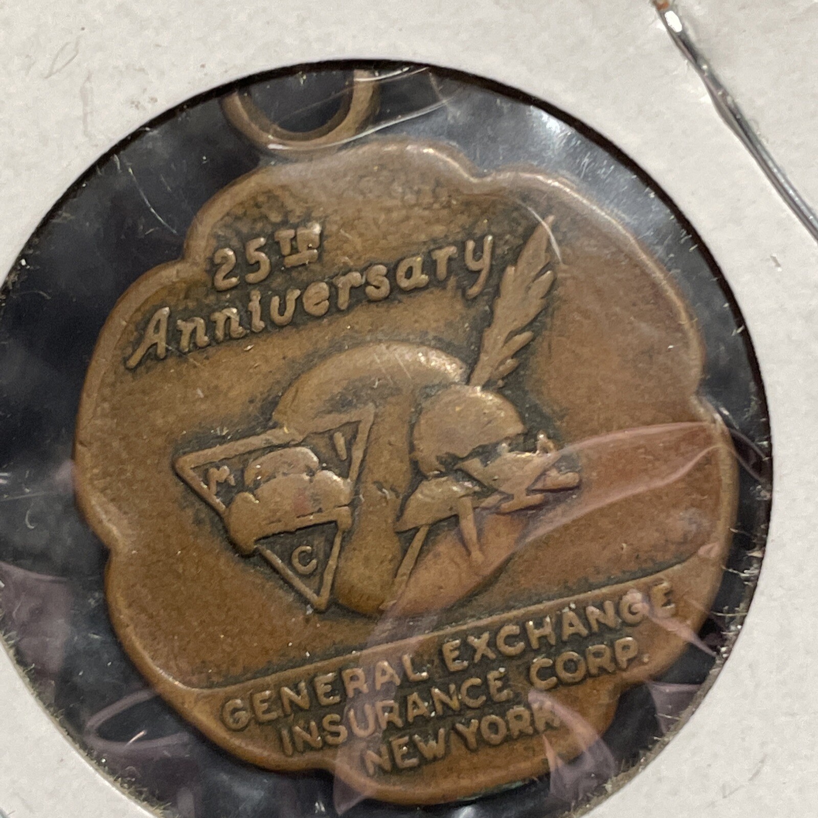 GENERAL EXCHANGE Insurance Corp New York 25 Years Anniversary Medallion/Coin FOB