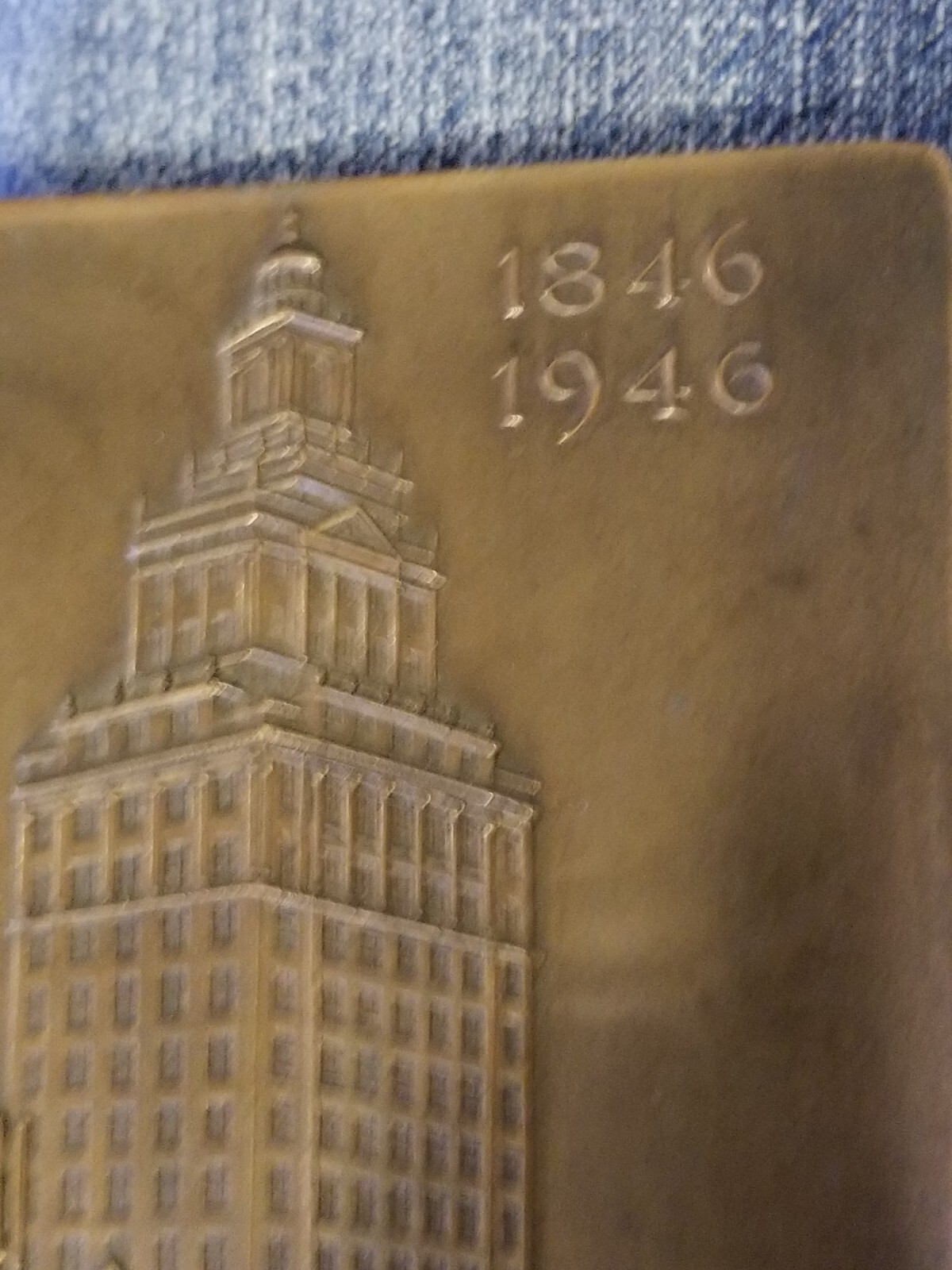 Rare Vintage Whitehead Hogue 1846 1946 American Insurance Group NJ Paperweight