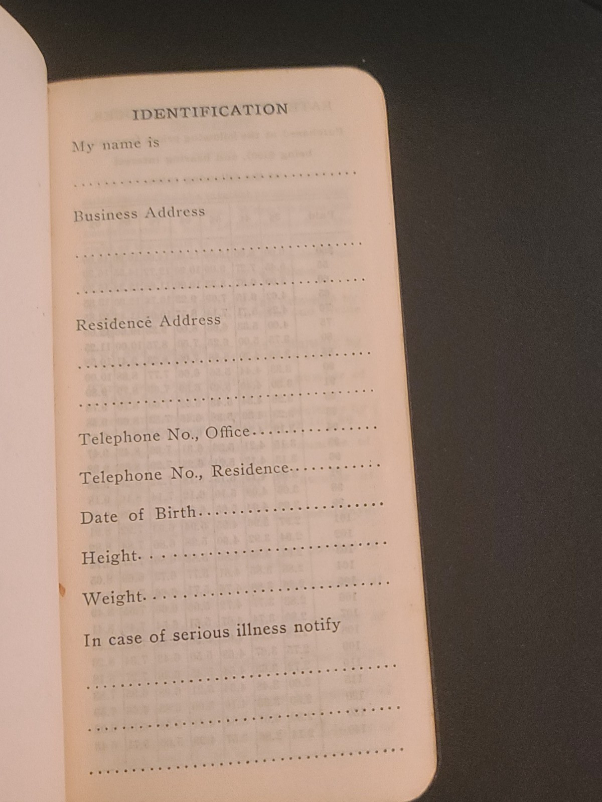 1916 LOGUE BROS., FIRE INSURANCE Co Pittsburgh PA Date Calender Memoranda Book