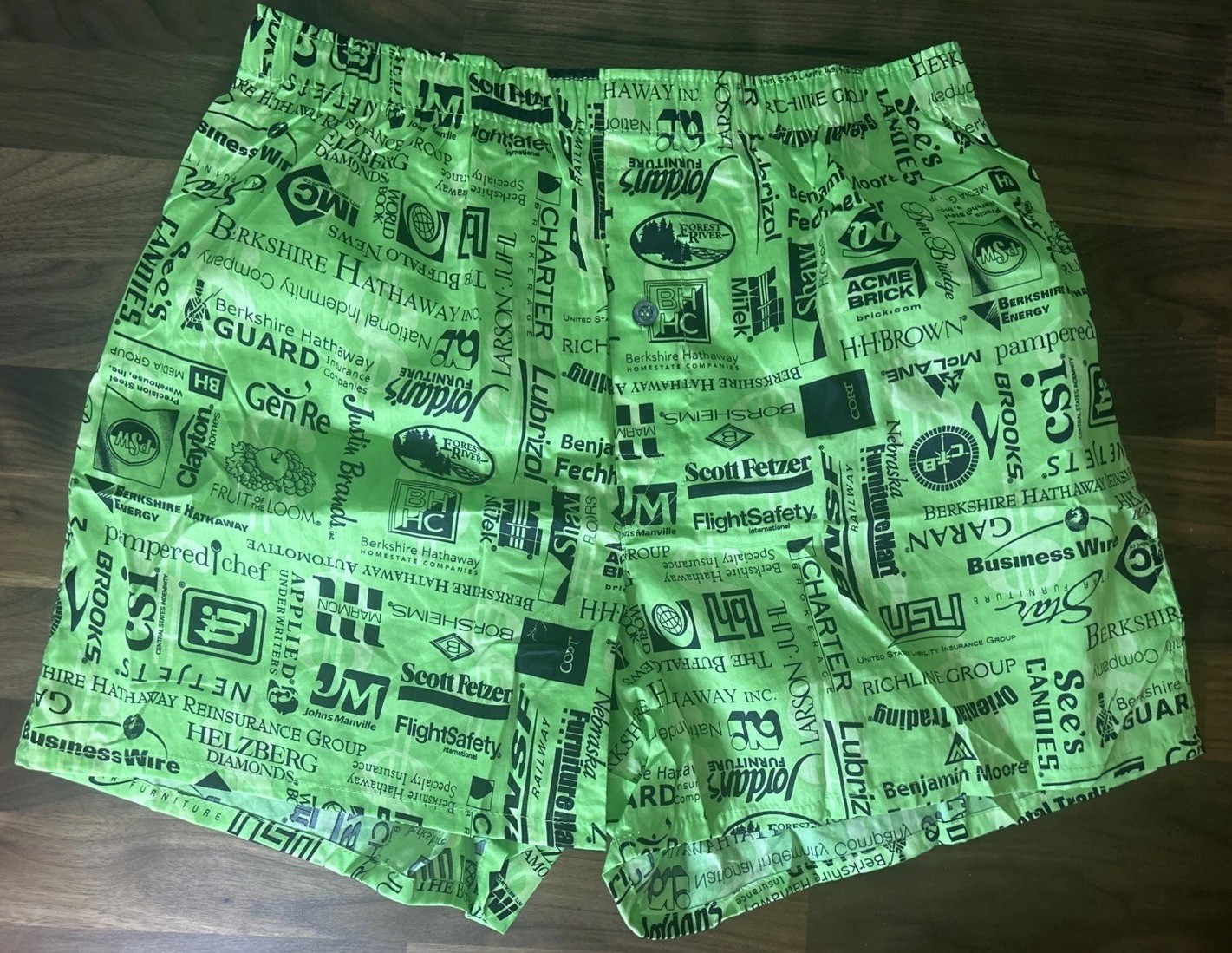 NEW Berkshire Hathaway ANNUAL MTG BOXERS MEDIUM WARREN BUFFETT NWOT