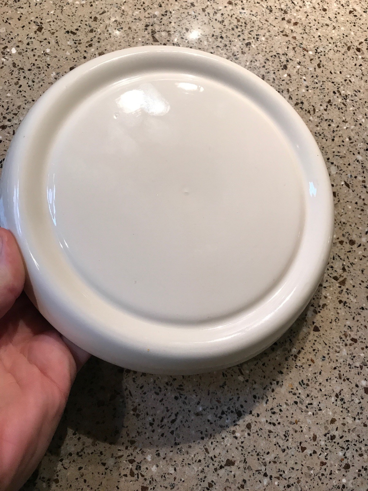 Vintage Ozark National Life Insurance Company Round Color Ceramic Ashtray