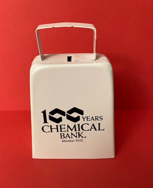 Marathon Cowbell 100 Years Chemical Bank Cow Bell Cheer Noise Maker VTG