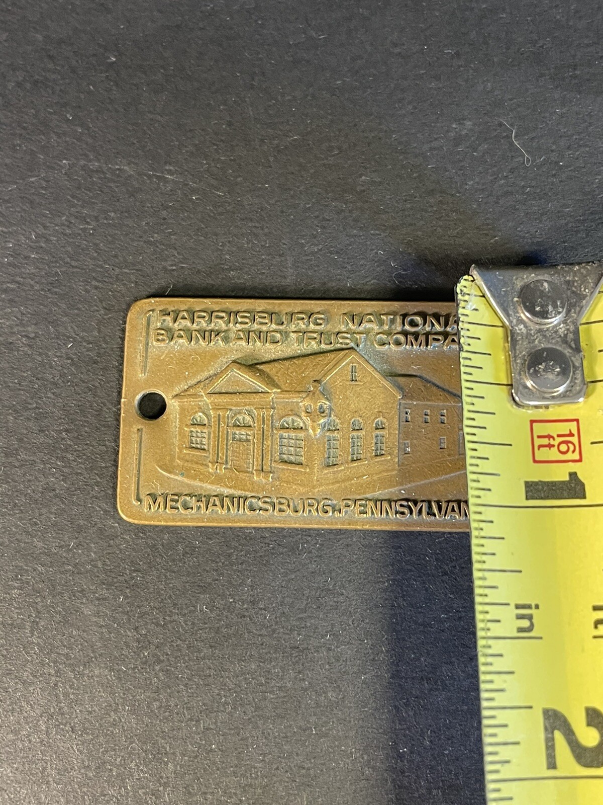 Harrisburg National Bank And Trust Advertising Key Chain Pendant Charm