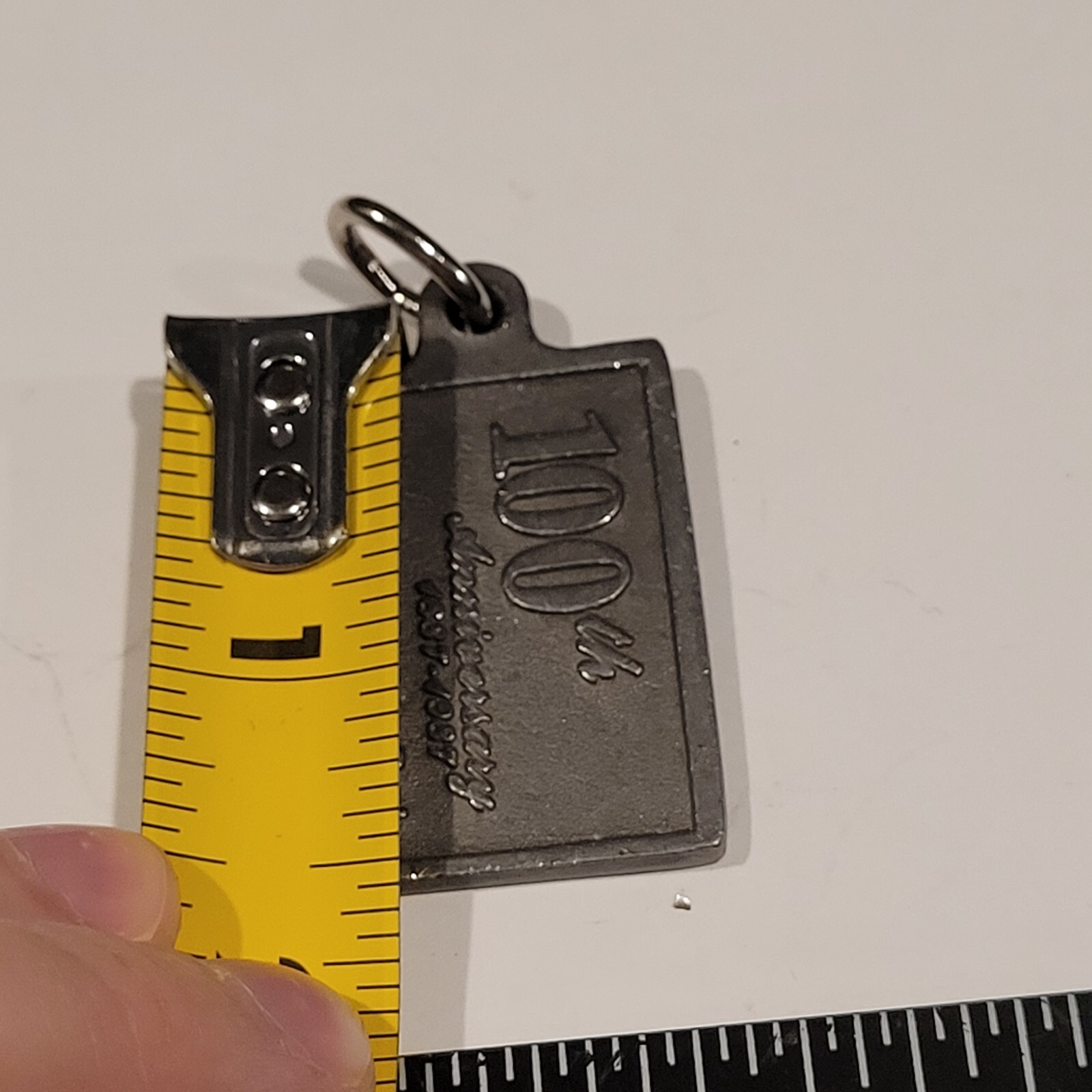 Vintage 100th Anniversary West Newton Savings Bank 1887-1987 Key Chain Holder