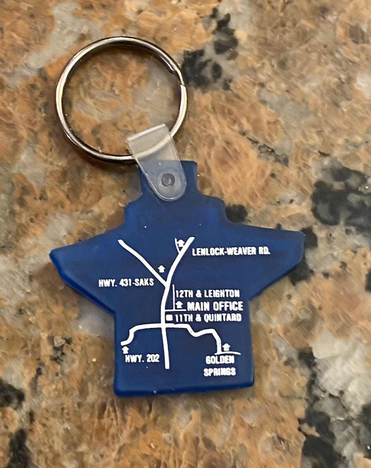 1960’s Anniston National Bank Keychain 3 Inch
