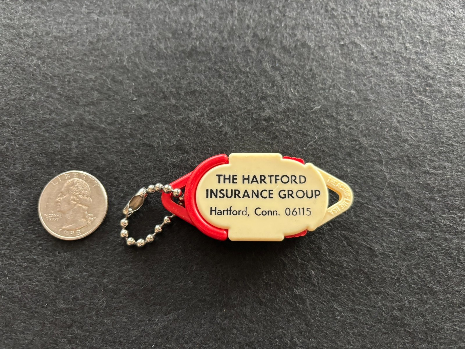 Vintage The Hartford Insurance Group Pull Apart Keychain