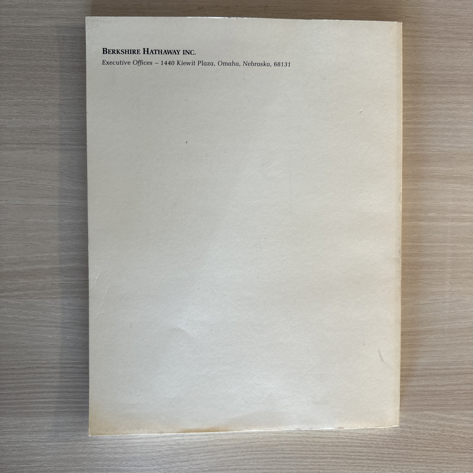 RARE Berkshire Hathaway Annual Report 1979 – 1985 Warren Buffett Charlie Munger