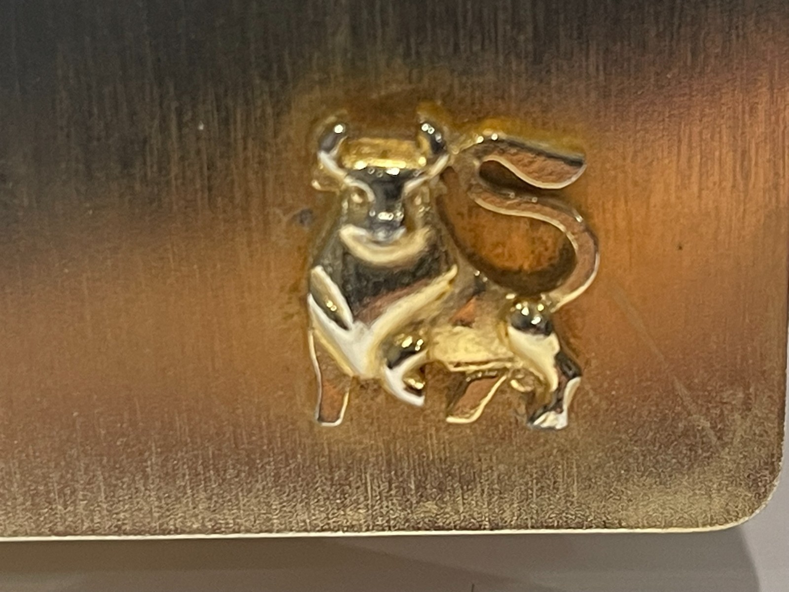 Merrill Lynch Brass / Gold Color Card Holder (Ultra Rare) Vintage