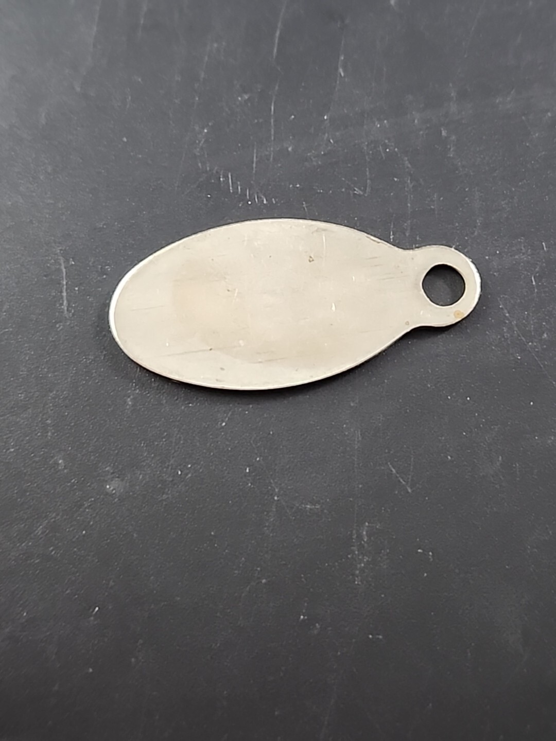 Vintage Metal ID Tag Keychain Fob IF FOUND RETURN TO & Receive Reward