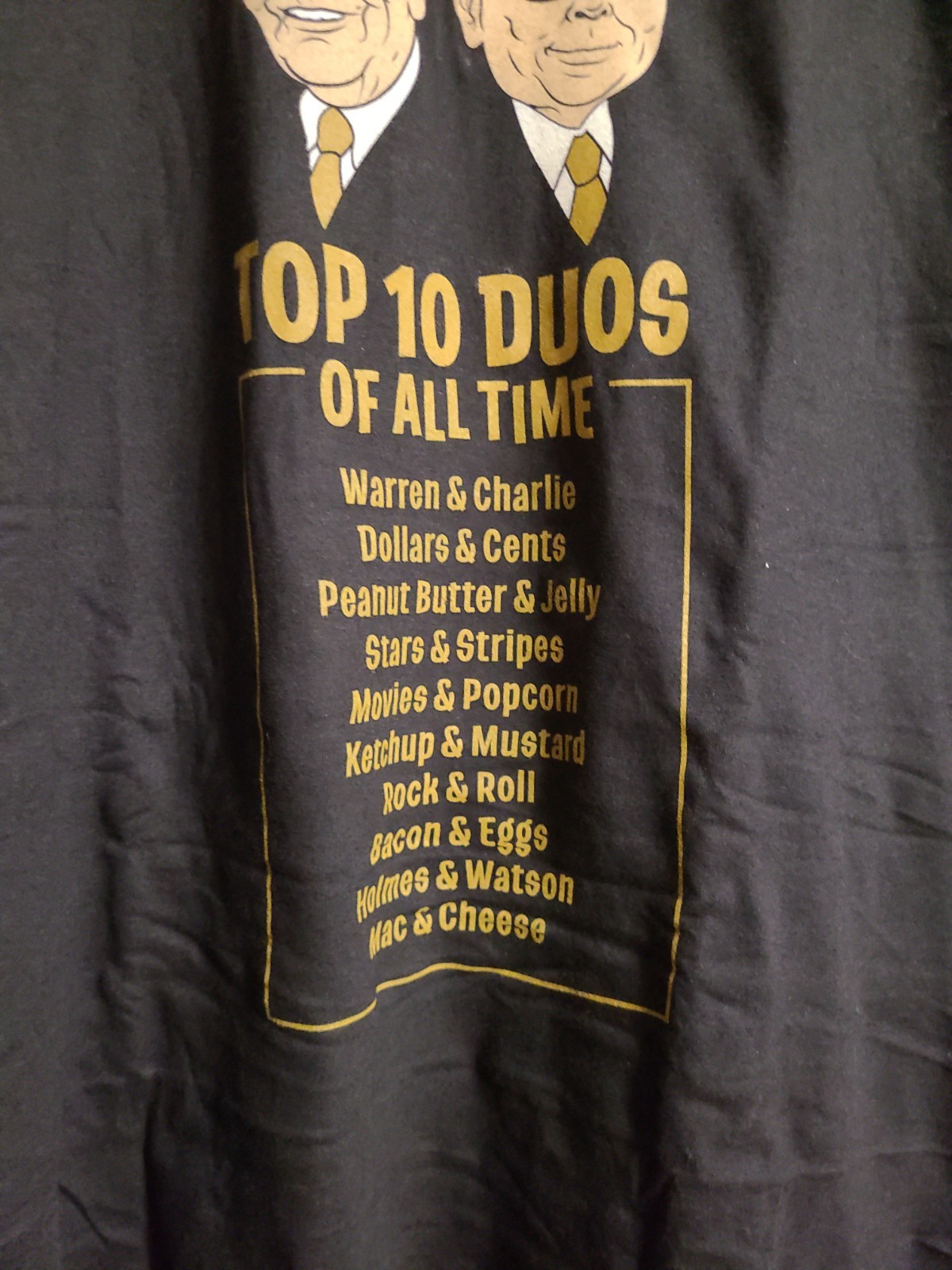 Warren Buffett & Charlie Munger Berkshire Hathaway Shirt Size XL Top Duos