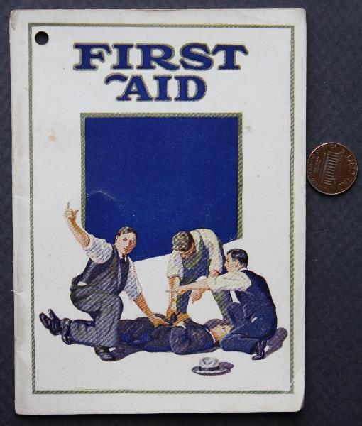 Newark New Jersey Prudential Insurance First Aid Illustrated Booklet Vintage+