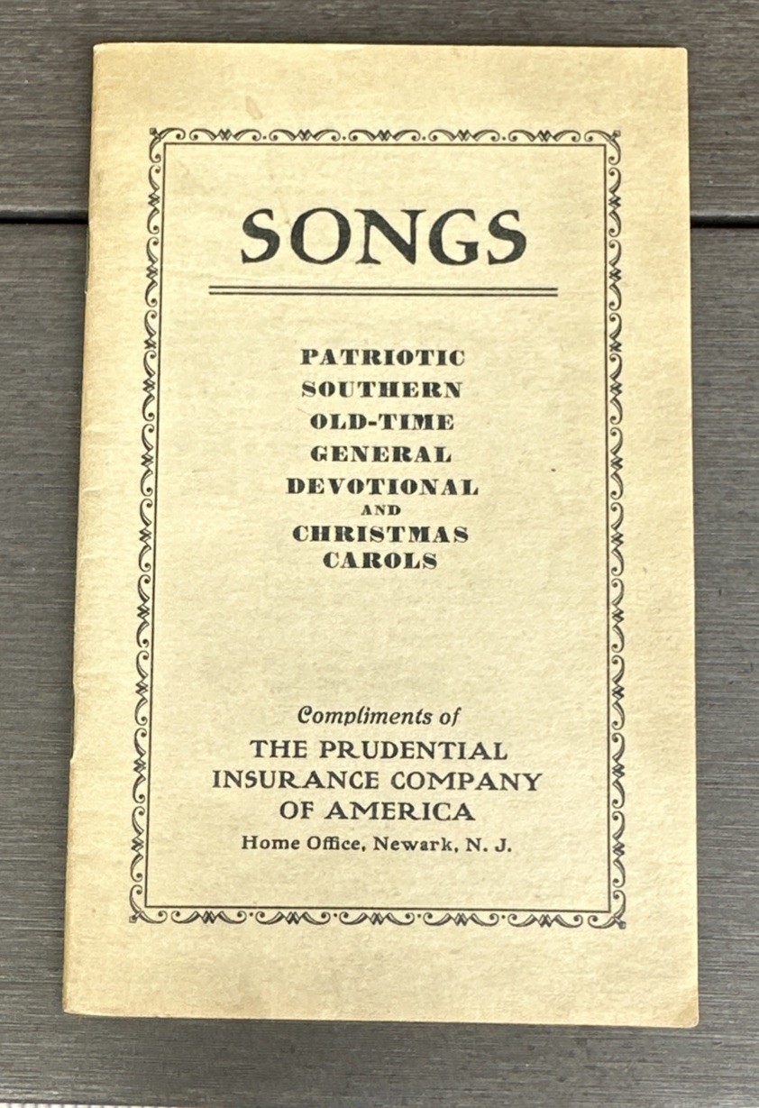 Vintage Prudential 1933 86 SONGS PATRIOTIC SOUTHERN CHRISTMAS OLD-TIME Booklet