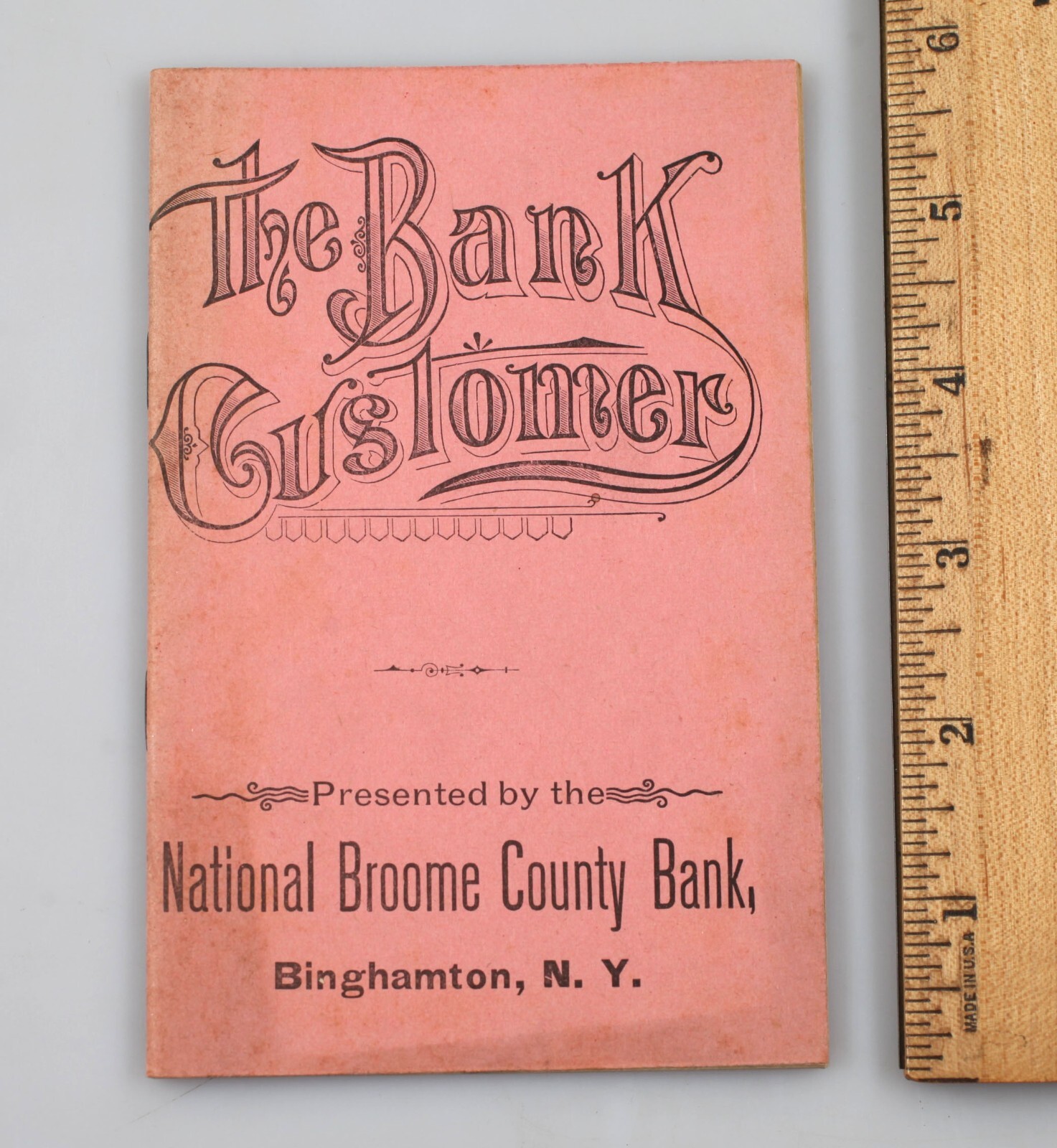 Vintage 1888 National Broome County Bank Booklet The Bank Customer Binghamton NY