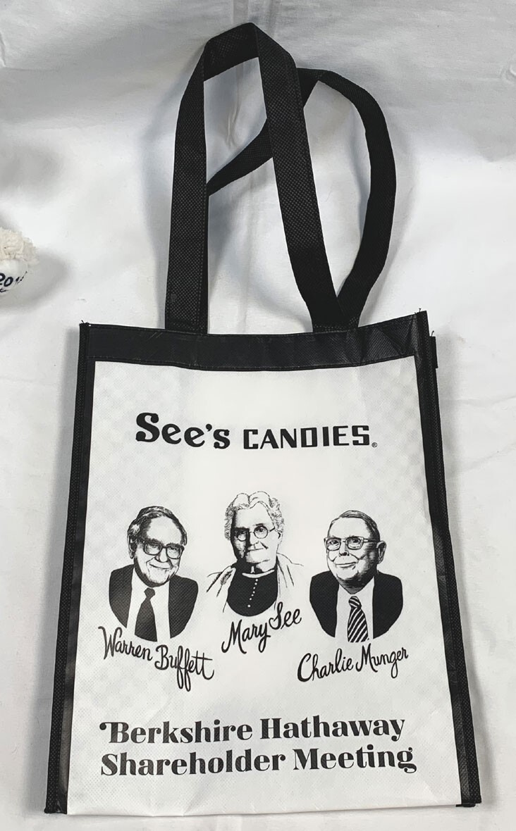 Berkshire Hathaway Plush Bears Benjamin Moore Paint & See’s Candies Tote bag
