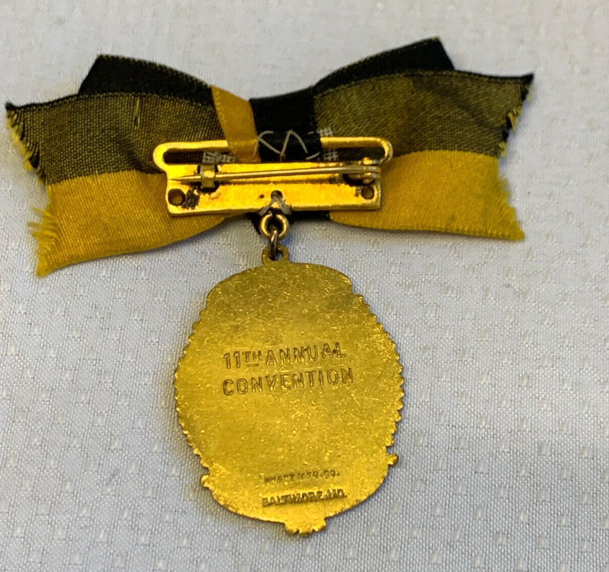 1906 Nat’l Assoc of Credit Men Souvenir Badge Pin Balto MD 11th Convention