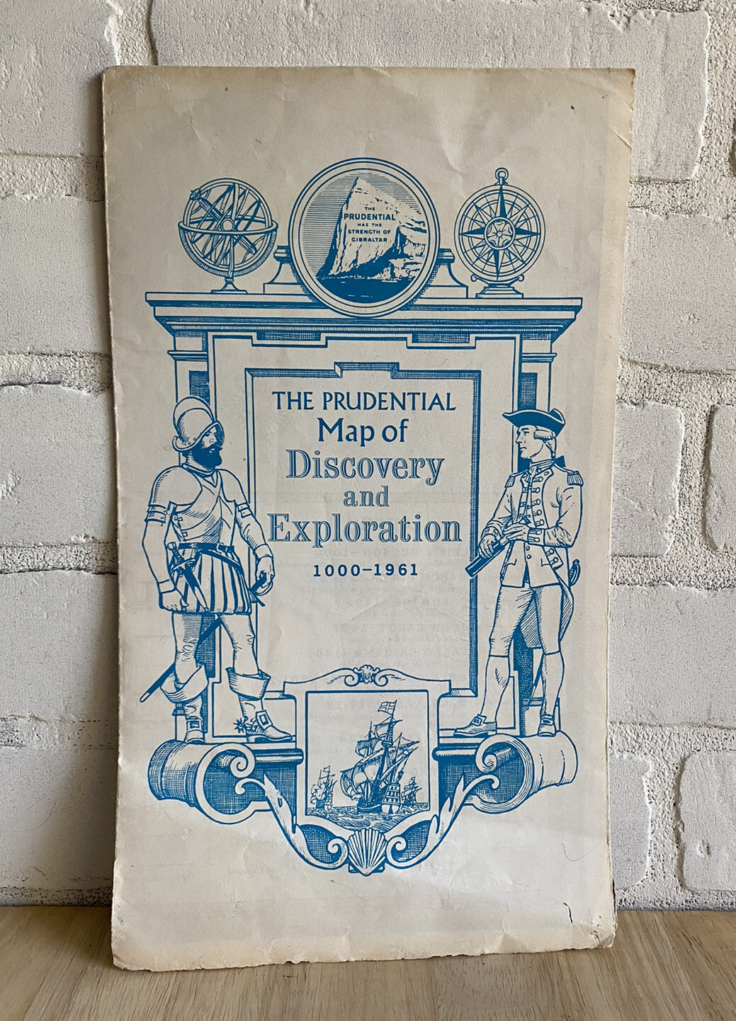 1961 The Prudential Insurance Co. of America Map Of Discovery And Exploration