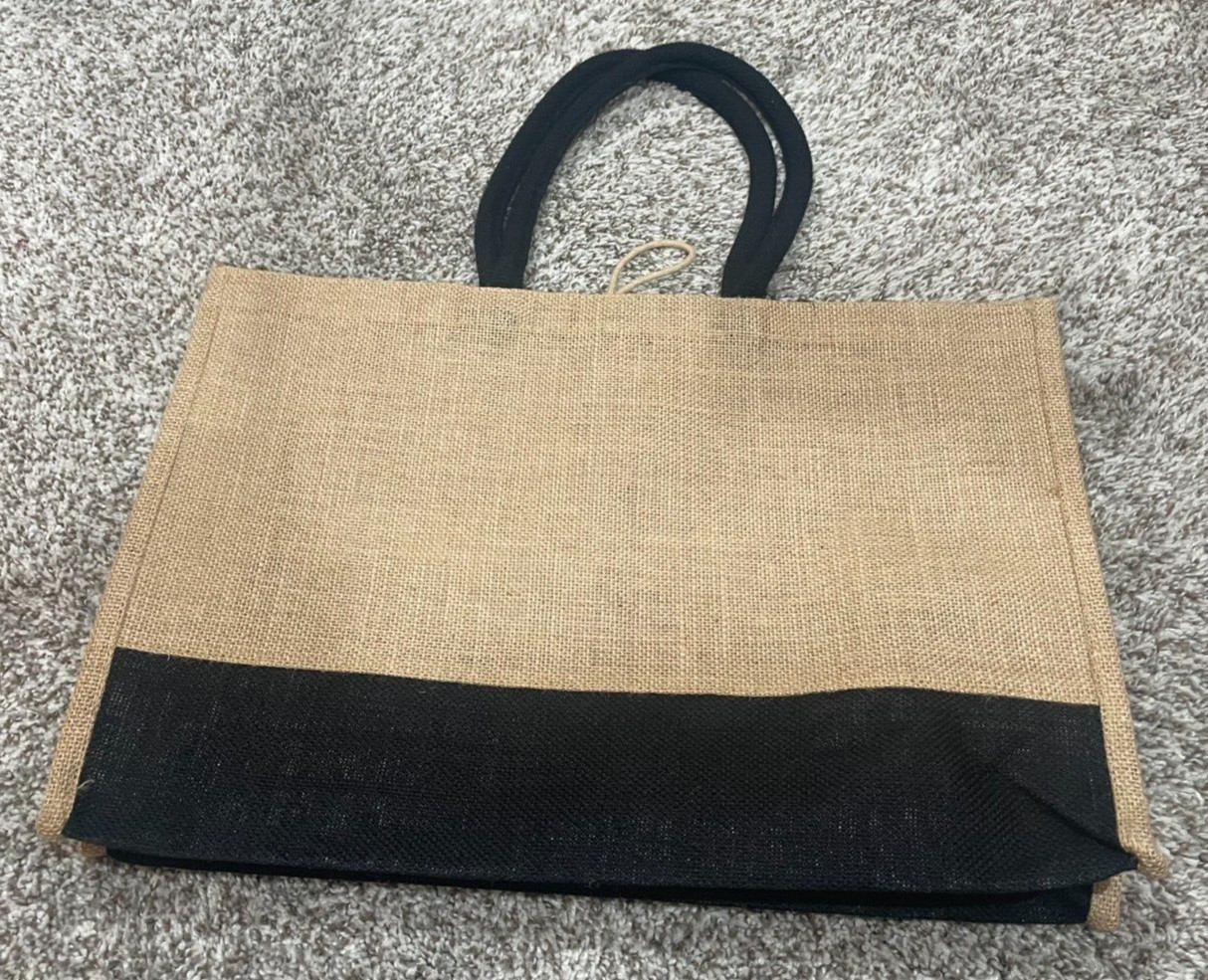 State Farm Canvas Burlap Beach Pool Bag Purse – 17″ x 12″ x 4″ – New, Never Used