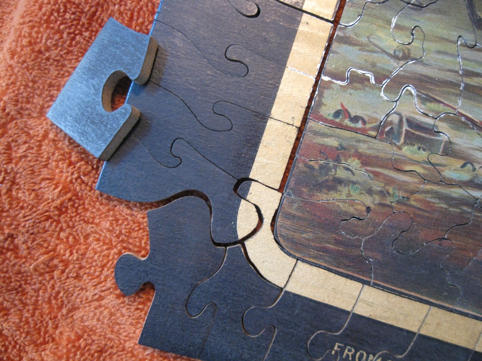 VTG Scottish Union & National Ins, Lady Butler, Scotland For Ever Wooden Puzzle