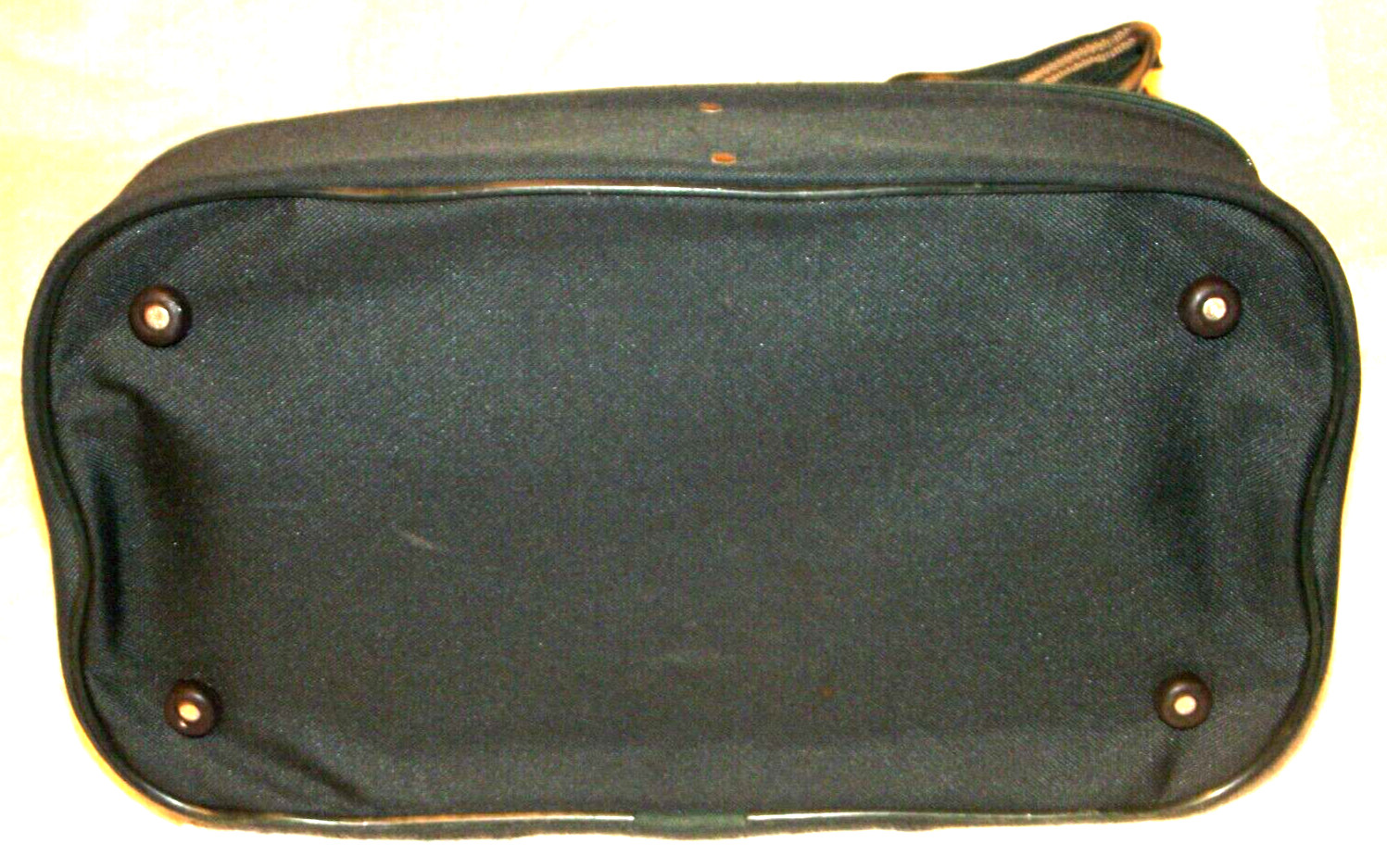 RARE Vintage Nedbank Bank South Africa Two Compartment Carrying Bag Green Canvas
