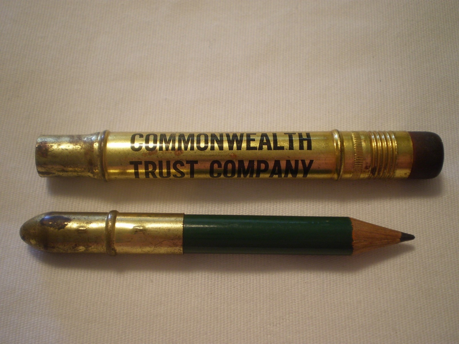 VINTAGE COMMONWEALTH TRUST CO. BANKER ADVERTISING PENCIL PITTSBURGH, PA