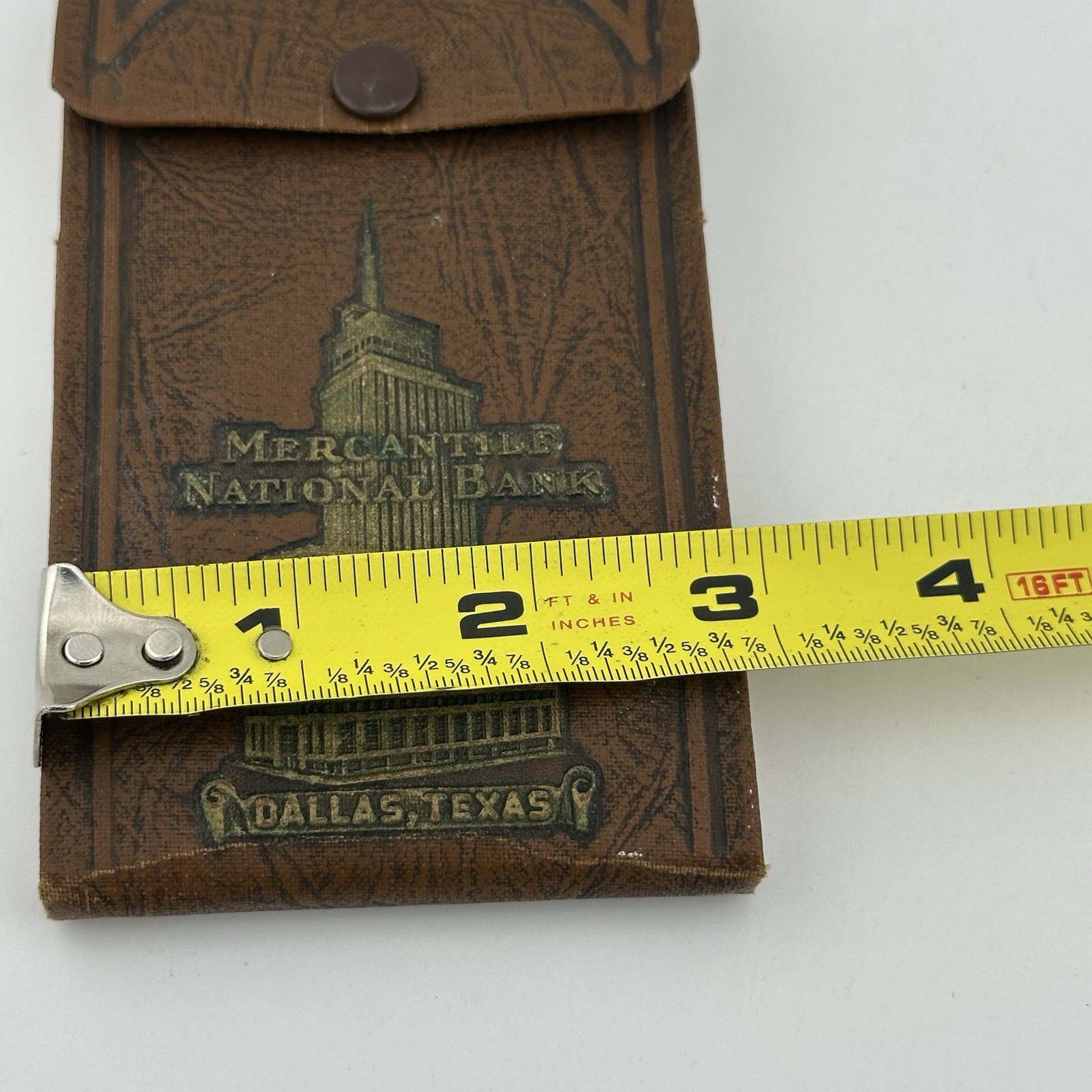 Vtg 1951 Mercantile National Bank Dallas TX Account Checkbook Notebook Notepad