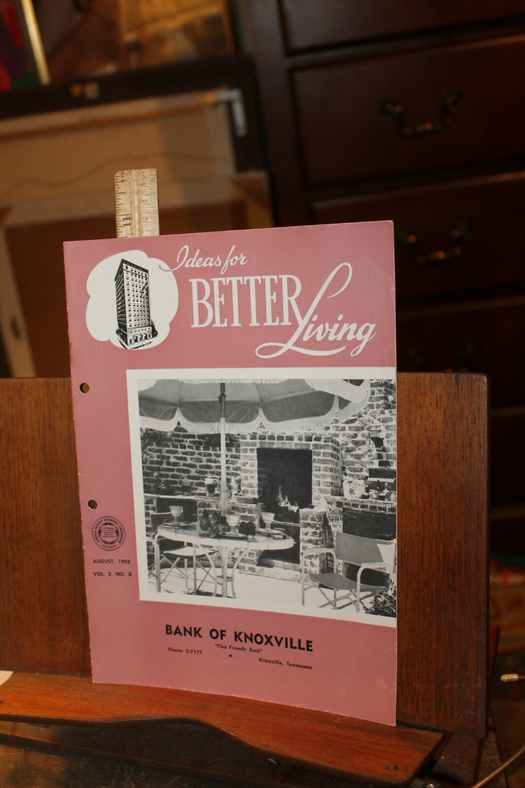 Vintage Bank of Knoxville Magazine Ideas For Better Living August 1958