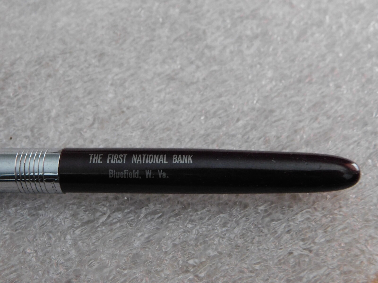 Autopoint The First National Bank Blue Field W. West Virginia Mechanical Pencil