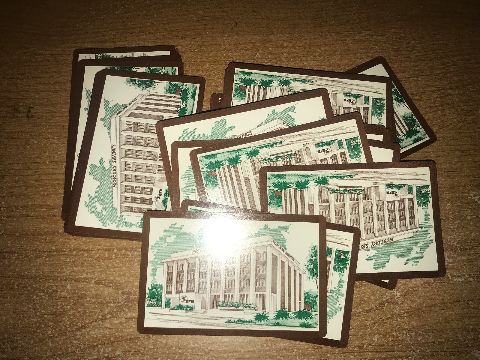 Mercury Savings and Loan Advertising Bank Playing Cards