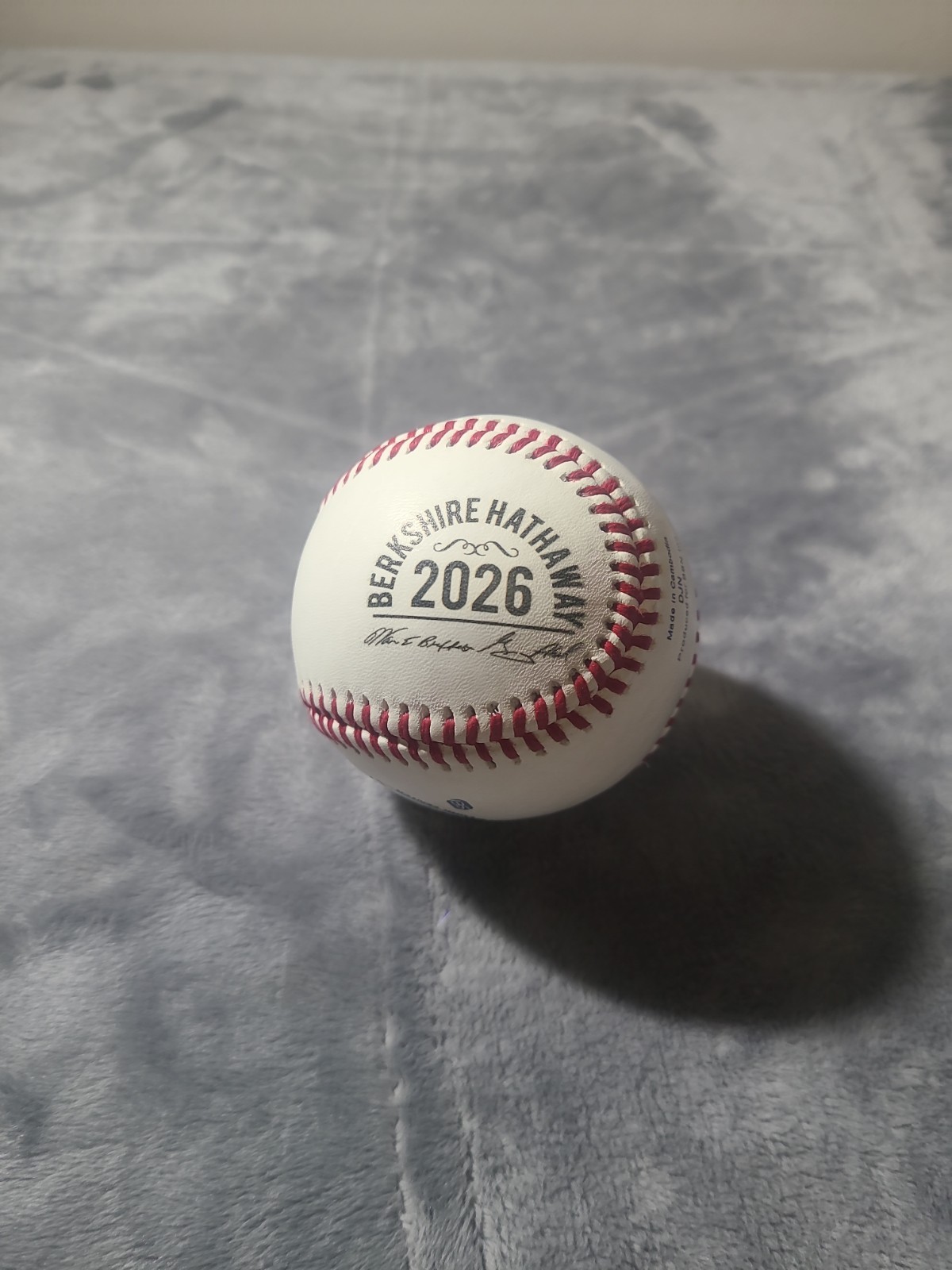 2026 Berkshire Hathaway Baseball Greg Abel Warren Buffett Stamped Omaha
