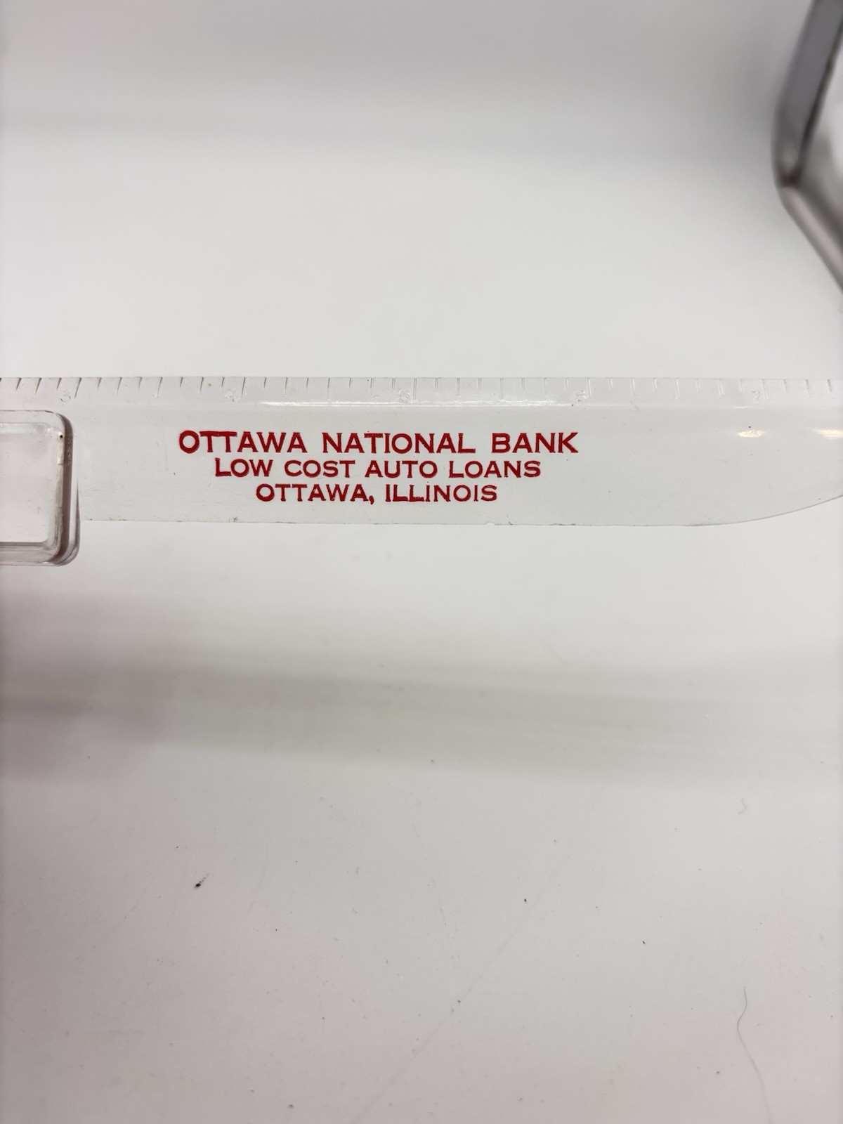Ottawa National Bank in Ottawa, Illinois Promotional Letter Opener & Magnifier