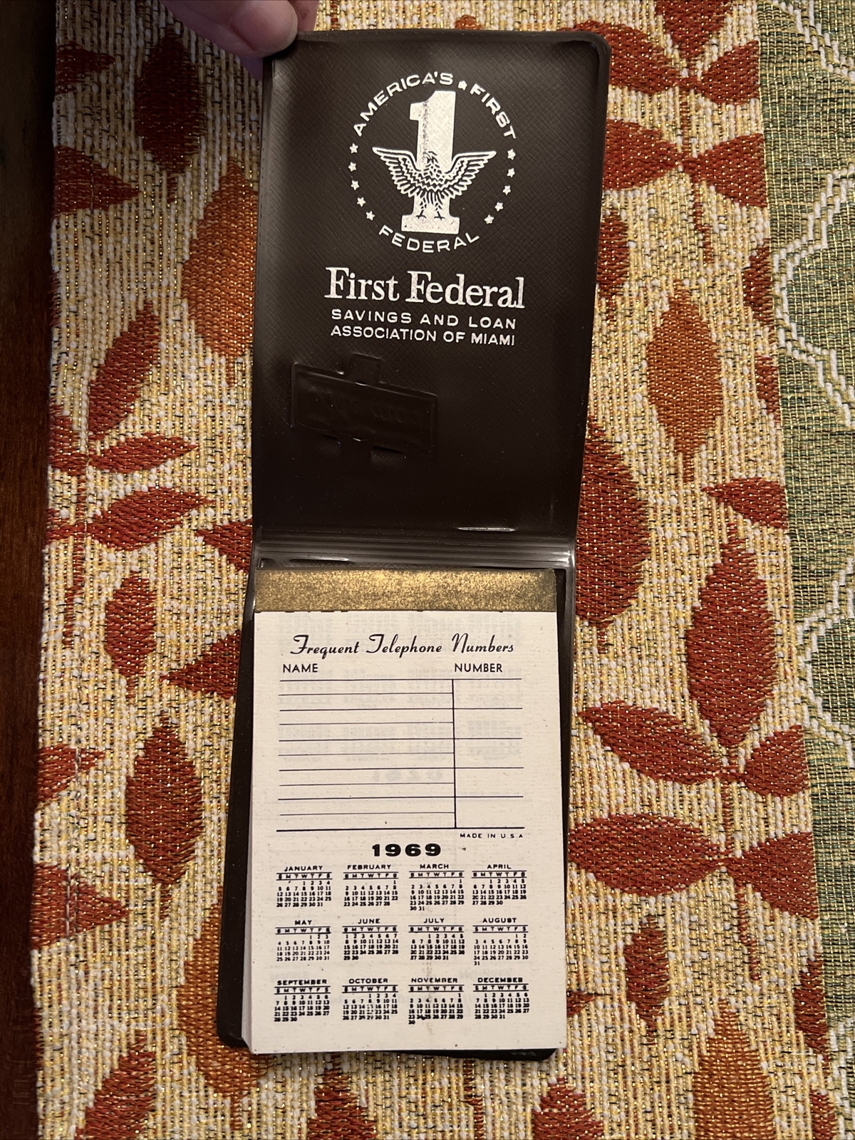 First Federal Savings And Loan of Miami Memo Pad 1969