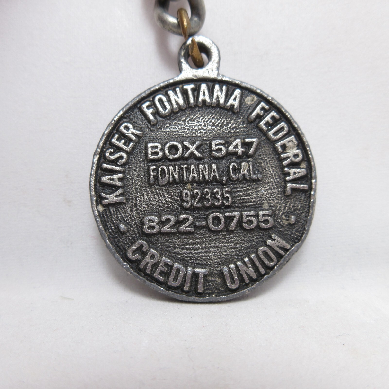 1948-1973 Kaiser Fontana Federal Credit Union 25th Anniversary Keychain Trinket