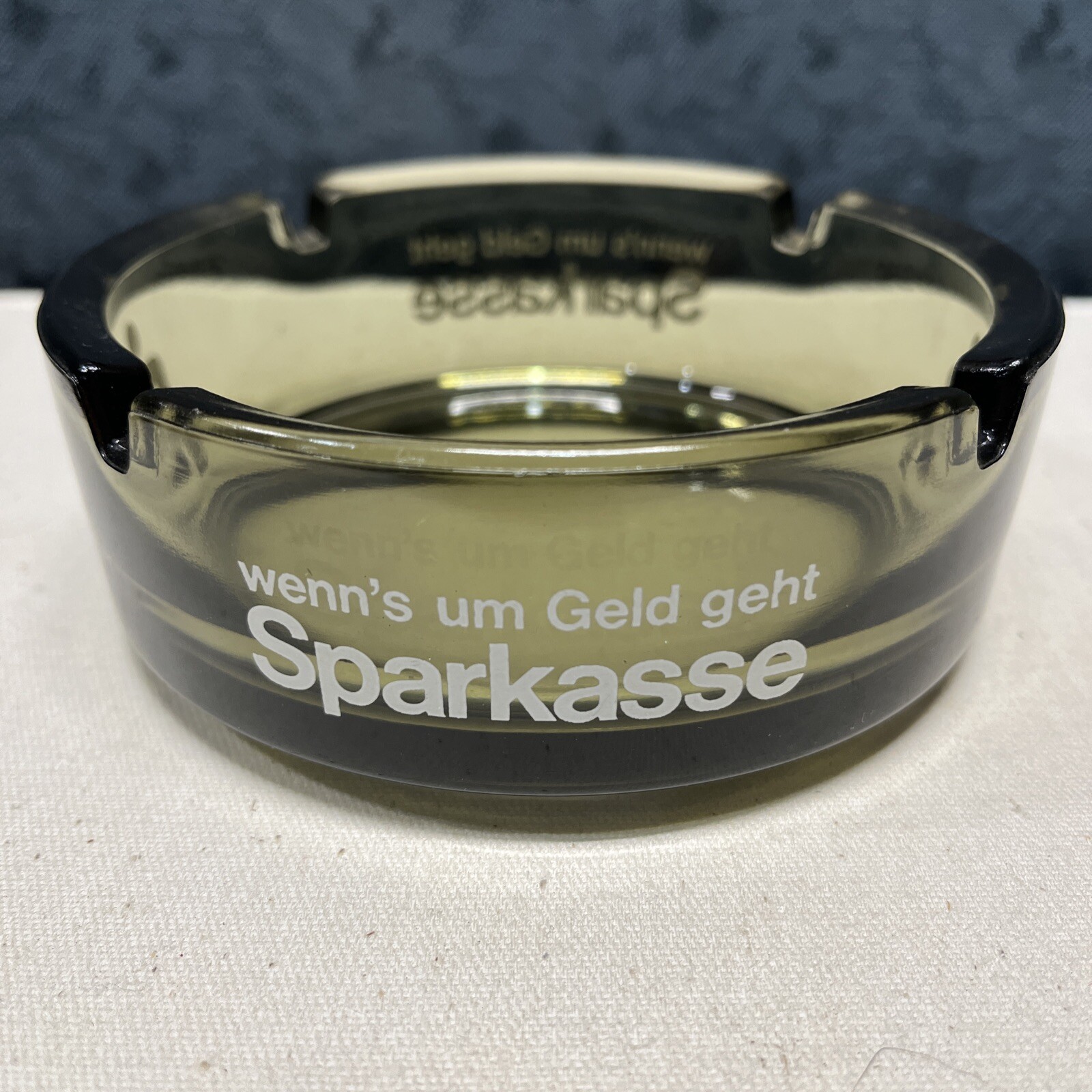 Sparkasse Savings Bank Wenn’s Um Geld Geht Vintage Ashtray