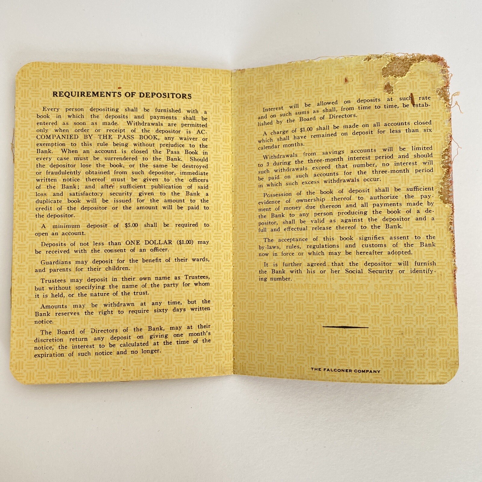 1968-70 Vintage Citizens Bank of Maryland Savings Book Glen Burnie