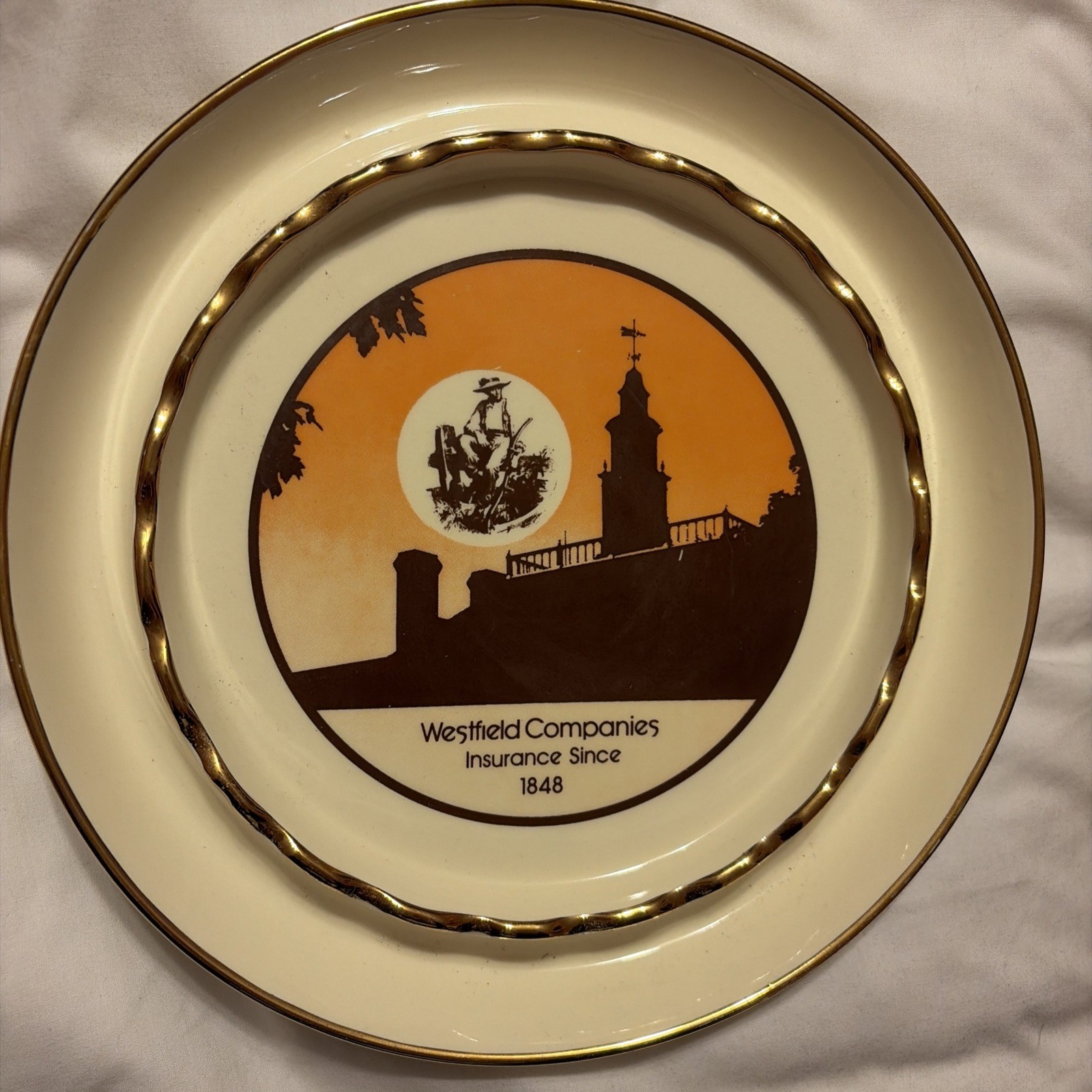 OHIO FARMERS-Authentic Insurance Co. Westfield Companies Big Ashtray RARE OH
